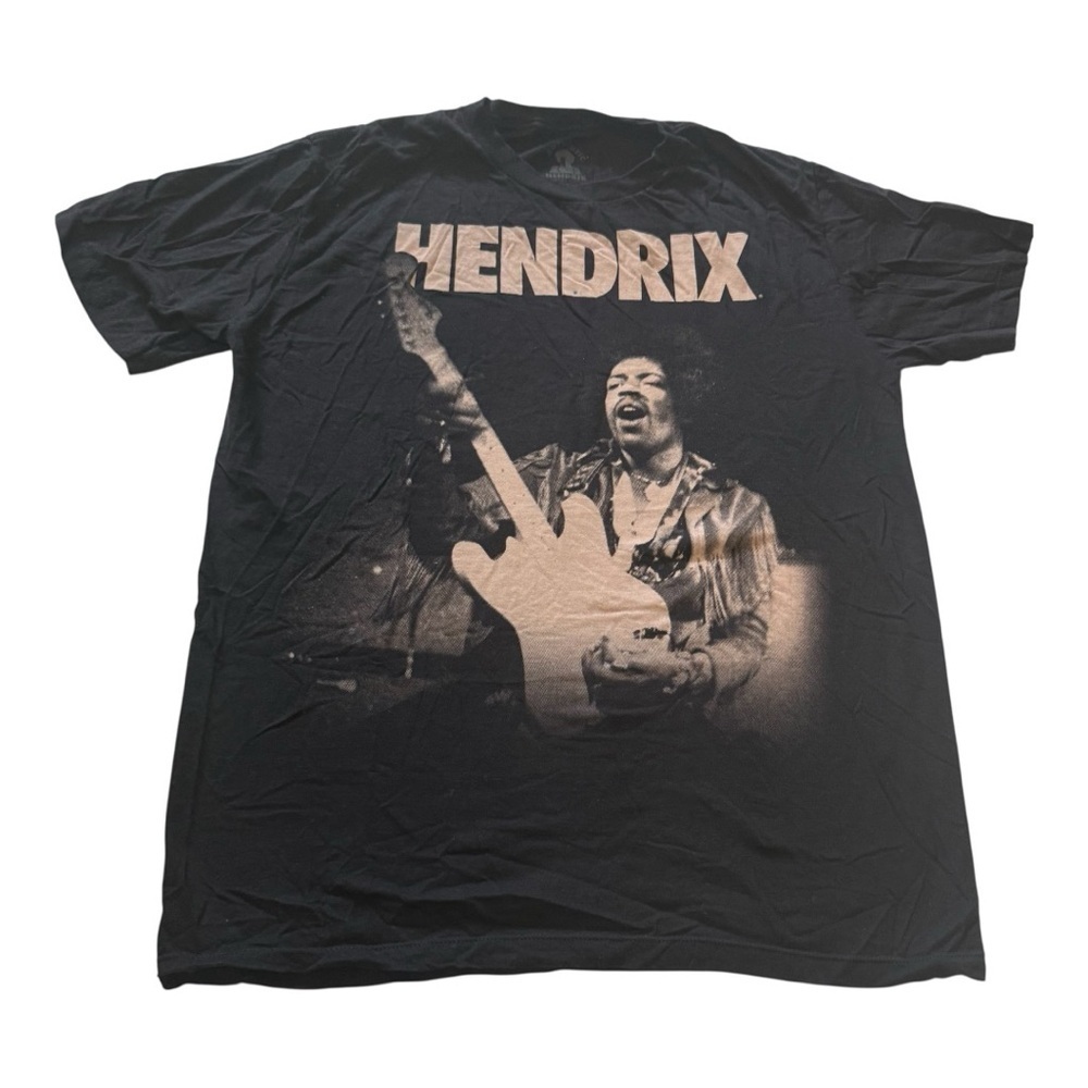 Authentic Hendrix Black Short Sleeve Hendrix Graphic Tee